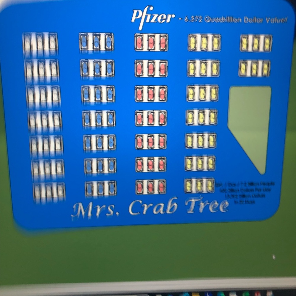 Pfizer Mrs. Crab Tree Art Piece